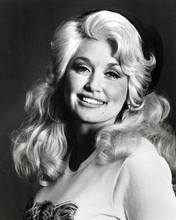 Dolly Parton 1970's era smiling publicity portrait in white t-shirt 8x10 photo