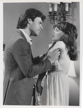Dynasty John James grabs Pamela Sue Martin in anger 8x10 inch photo