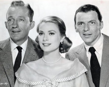 High Society Bing Crosby Grace Kelly Frank Sinatra smiling pose 8x10 inch photo