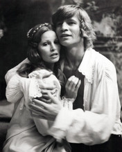 The Three Musketeers Michael York embraces Raquel Welch 8x10 inch photo