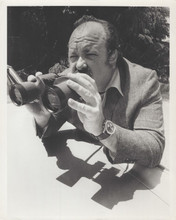 William Conrad holding binoculars as private detective Cannon 8x10 inch photo