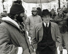 The Godfather director Frances Ford Coppola on set with Al Pacino 8x10 photo