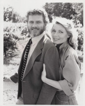 Falcon Crest Robert Foxworth and Susan Sullivan in vineyards 8x10 inch photo