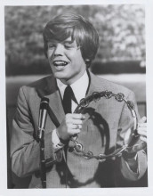 Peter Noone 1966 movie Herman's Hermits Hold On 8x10 photo holding tambourine