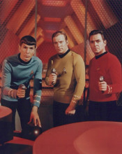 Star Trek Leonard Nimoy William Shatner James Doohan vintage 8x10 inch photo