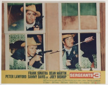 Sergeant's 3 vintage 8x10 lobby card reproduction Sinatra and Dean Martin
