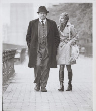 For Pete's Sake 1974 Barbra Streisand in boots walk with man original 8x10 photo