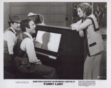 Funny Lady 1975 original 8x10 photo James Caan sits at piano Barbra Streisand