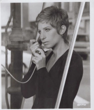 Barbra Streisand 1974 original 8x10 inch photo For Pete's Sake on telephone