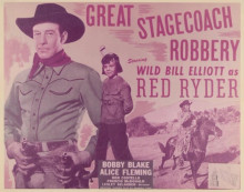 Great Stagecoach Robbery Wild Bill Elliott Bobby Blake vintage 8x10 inch photo