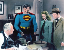 Superman 1948 Kirk Alyn Daily Planet Office Superman Vintage 8x10 Inch Photo