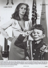 Barbara Bach original 8x10 inch Up the Academy 1980 with Mad Magazine salute