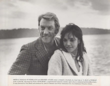 A Man A Woman and A Bank 1979 original 8x10 inch Donald Sutherland, Brooke Adams
