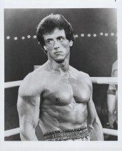 Sylvestor Stallone original 8x10 inch Rocky III 1982 serious in the boxing ring
