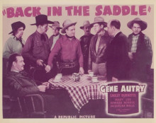 Back in the Saddle Gene Autry Smiley Burnette western vintage 8x10 inch photo