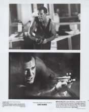 Die Hard 1988 original 8x10 inch photo Bruce Willis in action scenes
