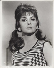Gina Lollobrigida original 8x10 inch photo in pigtails 1965
