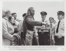 Clubber Lang (Mr. T) original 8x10 inch Rocky III 1982 screaming at Rocky