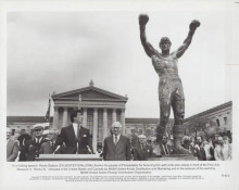 Sylvestor Stallone original 8x10 inch Rocky III 1982 life size statue honor