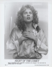 Catherine Mary Stewart original 8x10 inch photo Night of the Comet Startled Gasp