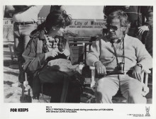 For Keeps 1988 original 8x10 photo director John Avildsen Molly Ringwald on set