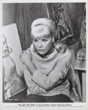 Elke Sommer 1965 original 8x10 inch photo The Art of Love seated on chair