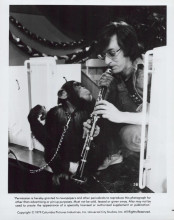 1941 original 8x10 inch photo 1979 monkey and clarinet
