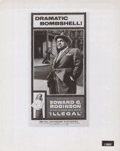 Illegal original 8x10 photo Jayne Mansfield Edward G.Robinson artwork