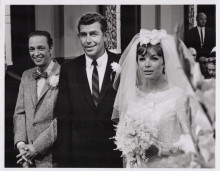 Mayberry R.F.D. Andy Griffith marries Anita Corsault 1968 7x9 inch photo