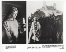 Dragon Heart 1996 original 8x10 inch photo Julie Christie, Dennis Quaid scenes