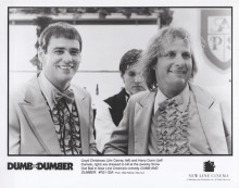 Dumb and Dumber 1994 original 8x10 inch photo Jim Carrey Jeff Daniels at ball