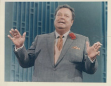 Jackie Gleason 1960's original 7x9 inch TV photo Jackie Gleason Show snipe back