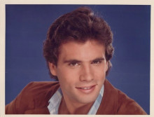 Falcon Crest CBS original 7x9 inch TV photo Lorenzo Lamas portrait snipe on back