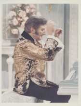 Liberace 1969 original CBS 7x9 inch TV photo The Liberace Show snipe on back