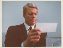 Peter Ggraves 1968 original 7x9 inch TV photo Call To Danger TV snipe on back