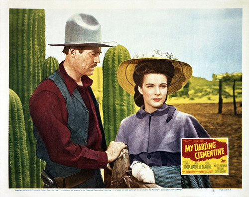 This is an image of Vintage Reproduction Lobby Card of My Darling Clementine 295004