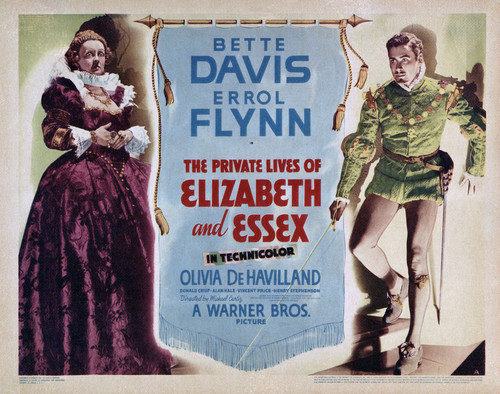 This is an image of Vintage Reproduction Lobby Card of The Private Lives of Elizabeth and Essex 295013