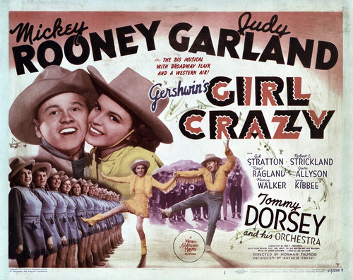 This is an image of Vintage Reproduction Lobby Card of Girl Crazy 295022