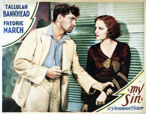 This is an image of Vintage Reproduction Lobby Card of My Sin 295035