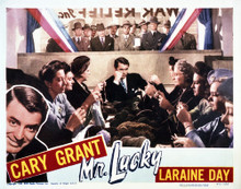 This is an image of Vintage Reproduction Lobby Card of Mr. Lucky 295048