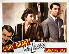 This is an image of Vintage Reproduction Lobby Card of Mr. Lucky 295049
