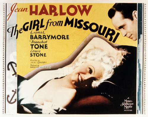 This is an image of Vintage Reproduction Lobby Card of The Girl from Missouri 295239