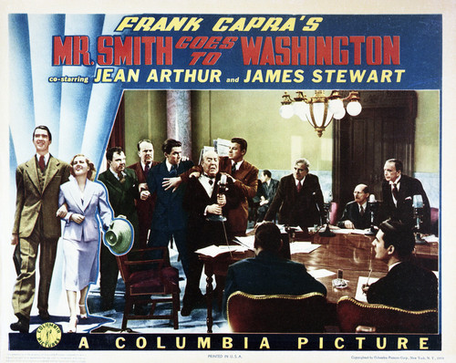 This is an image of Vintage Reproduction Lobby Card of Mr. Smith Goes to Washington 295248