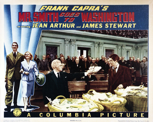 This is an image of Vintage Reproduction Lobby Card of Mr. Smith Goes to Washington 295249