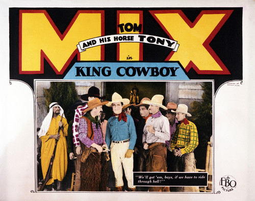 This is an image of Vintage Reproduction Lobby Card of King Cowboy 295255