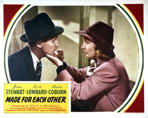 This is an image of Vintage Reproduction Lobby Card of Made for Each Other 295266