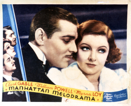 This is an image of Vintage Reproduction Lobby Card of Manhattan Melodrama 295274