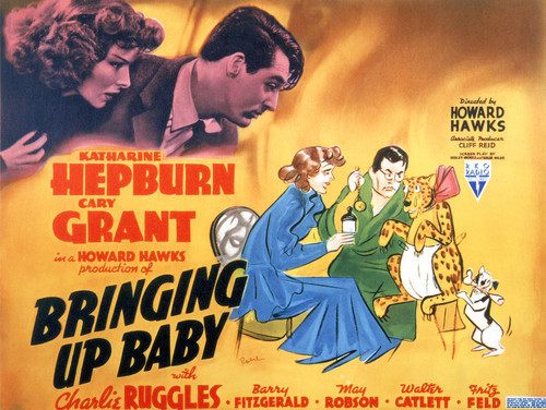 This is an image of Vintage Reproduction Lobby Card of Bringing Up Baby 295839