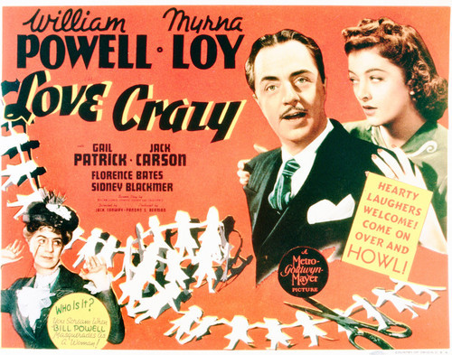 This is an image of Vintage Reproduction Lobby Card of Love Crazy 296213