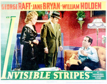 This is an image of Vintage Reproduction Lobby Card of Invisible Stripes 296215